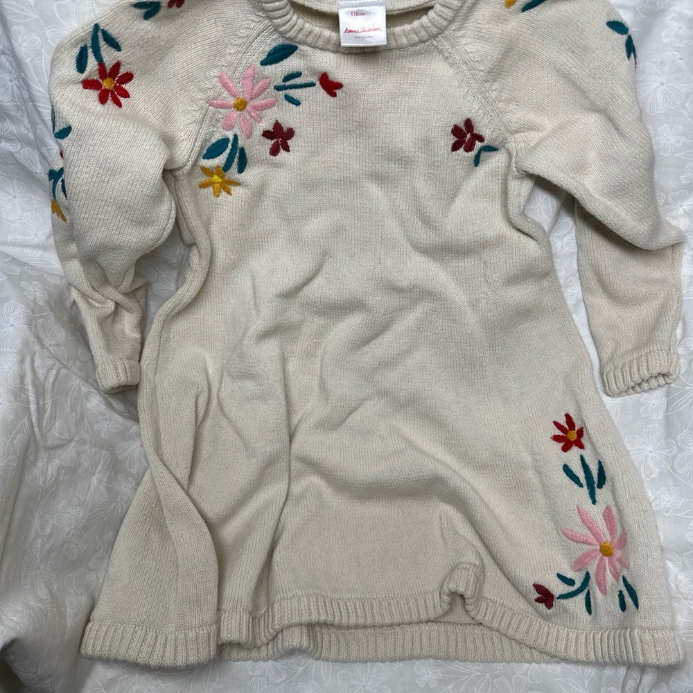 Hanna Anderson embroidered Sweater Dress